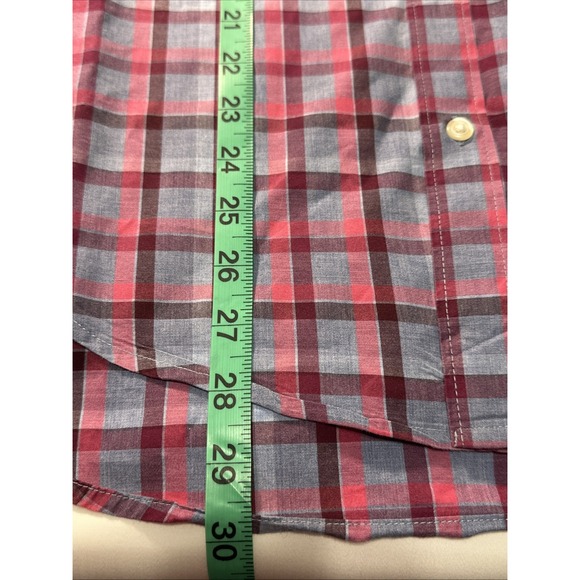 Bonobos Plaid Slim Fit Long Sleeve Oxford Shirt Button Down Blue/Pink Men's M - Picture 14 of 15